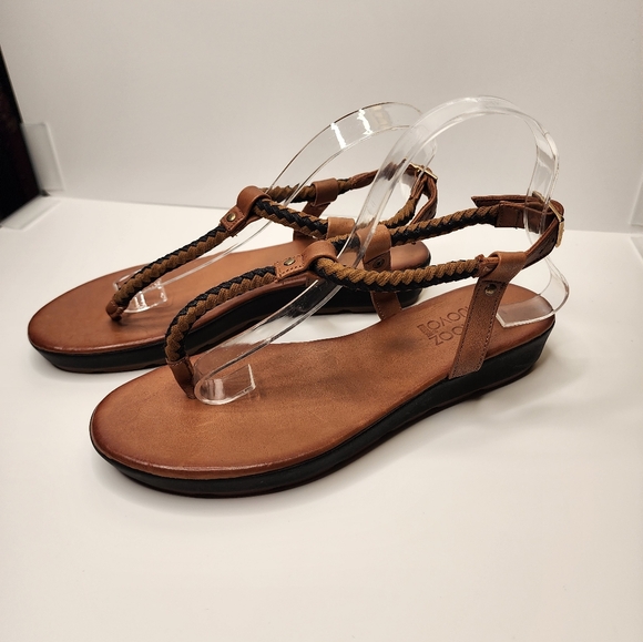 Miz Mooz - Nuovo Women's Sandal - Size 39 - Leather Braided Ankle Strap - NWOB - Picture 2 of 6